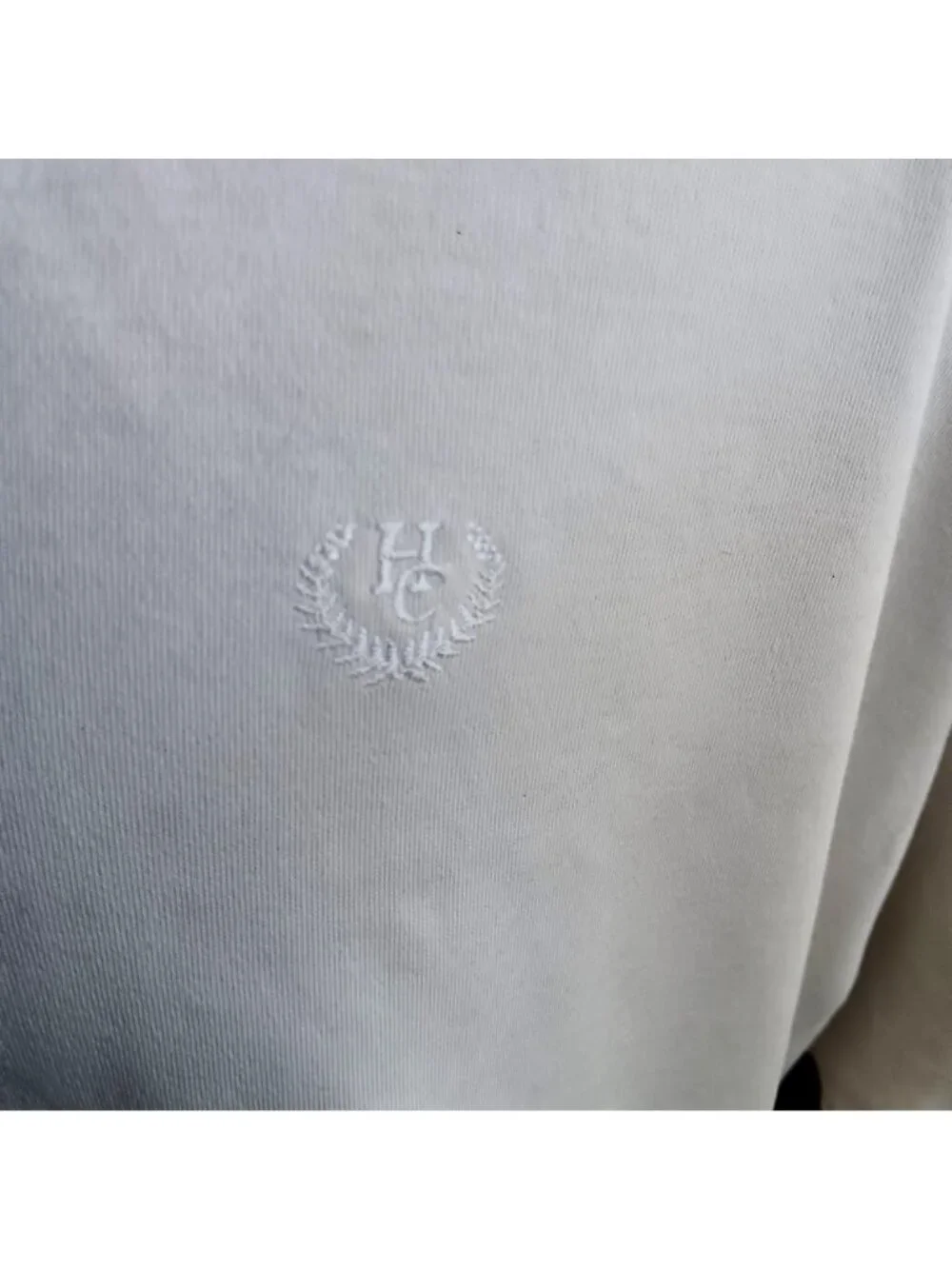 True Vintage Polo Shirt XL 90s EMBROIDERED HUNT CLUB POLO TENNIS SS SHIRT WHITE - Picture 3 of 5